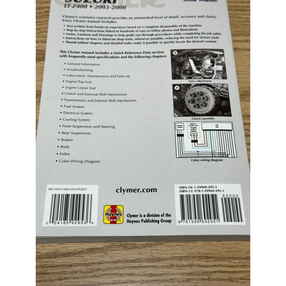 2003-2008 Suzuki LT-Z400 Repair Service Manual M270-2 2004 2005 2006 2007 - Picture 6 of 6